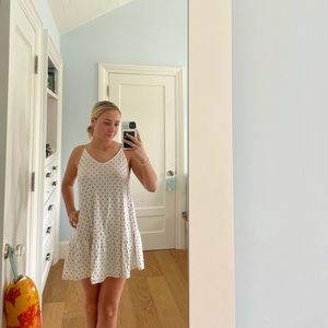 Free people spaghetti strap sundress, polka dot